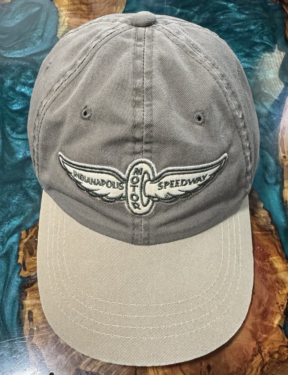 Indianapolis Motor Speedway Racing-Indy Gray Adjustable Cap Dad Hat One Size